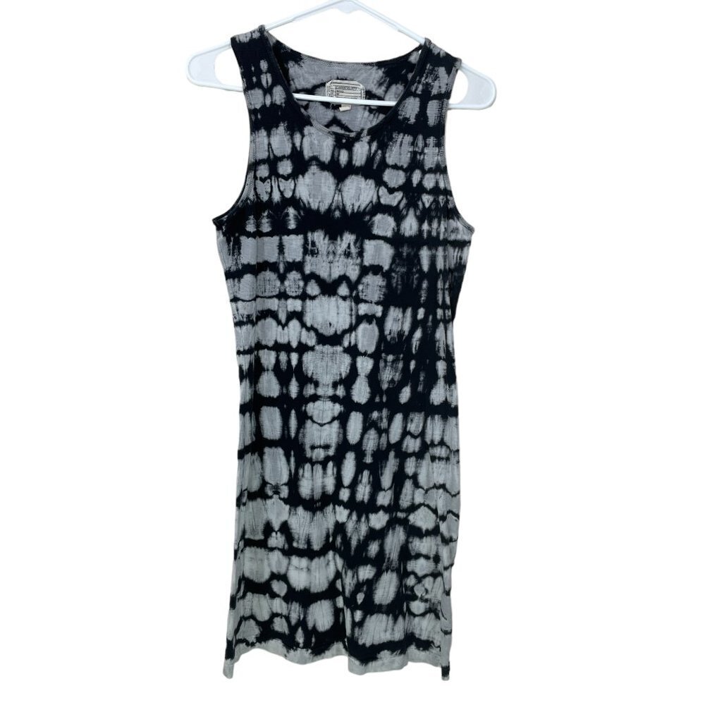 Current Elliot Tank Top Dress Women's Size 1 ( Small) Gray Jersey Tie Dye Short